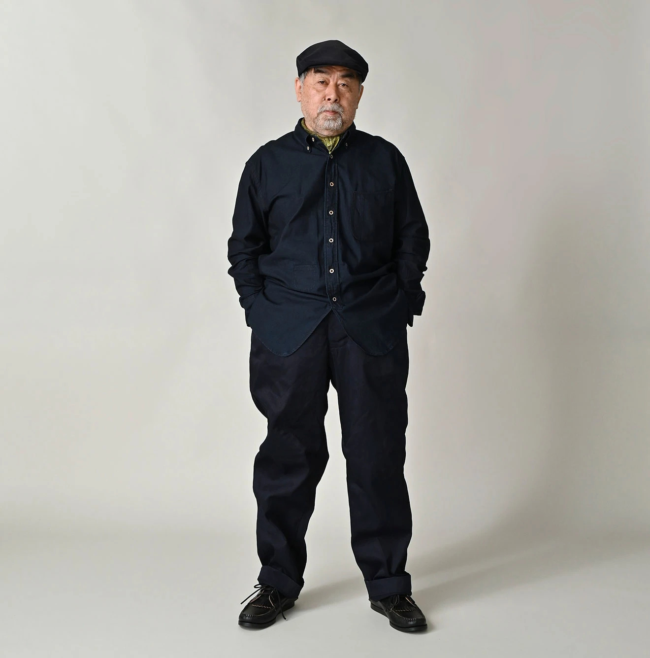 45R(フォーティファイブアール) |スーピマオックスの908ローファーボタンダウンシャツ（インディゴ）