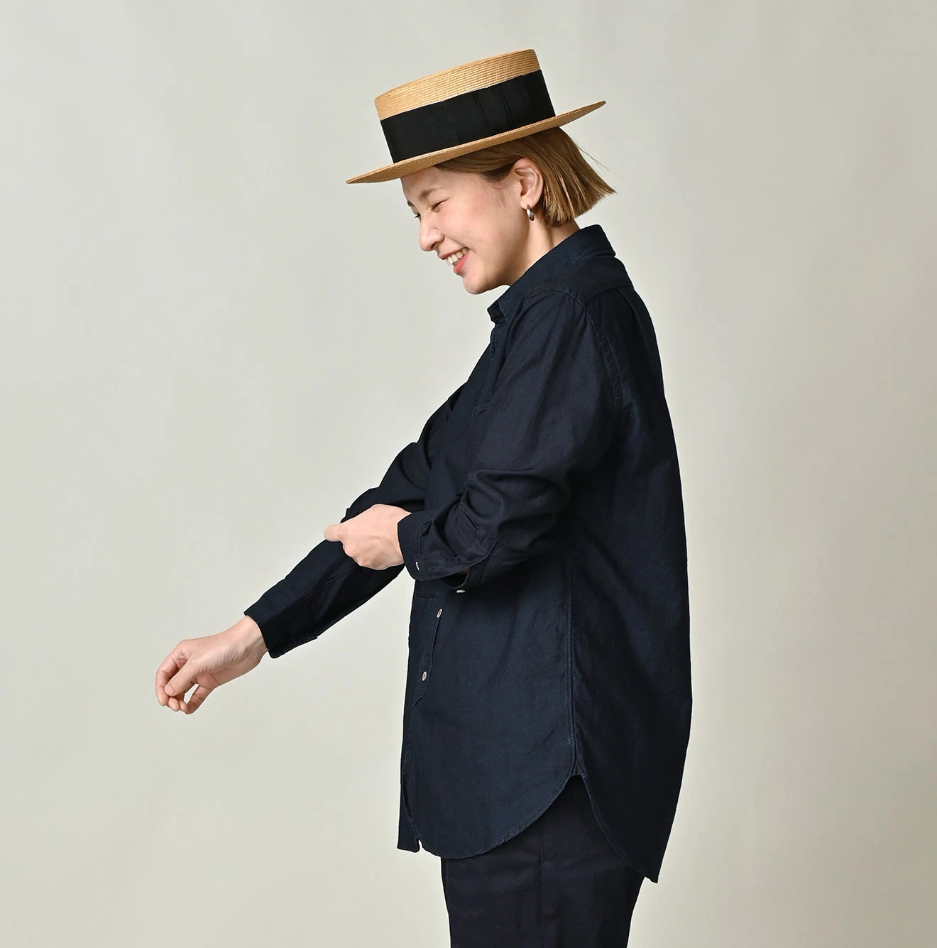 45R(フォーティファイブアール) |スーピマオックスの908ローファーボタンダウンシャツ（インディゴ）