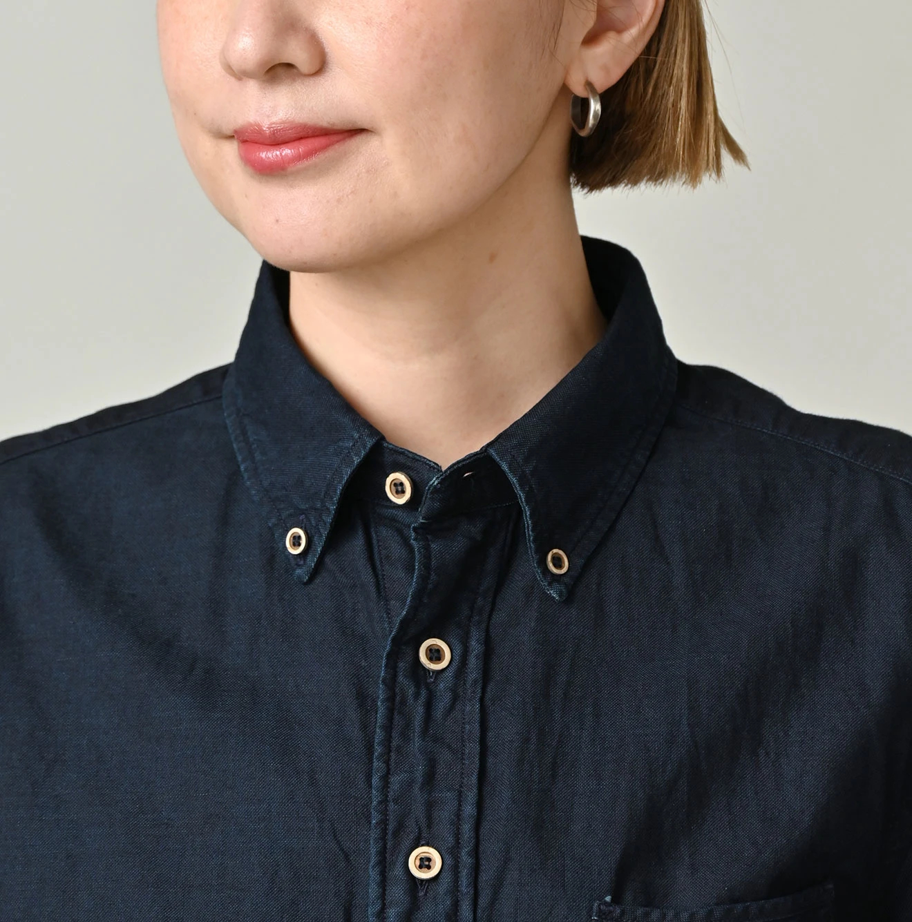 45R(フォーティファイブアール) |スーピマオックスの908ローファーボタンダウンシャツ（インディゴ）