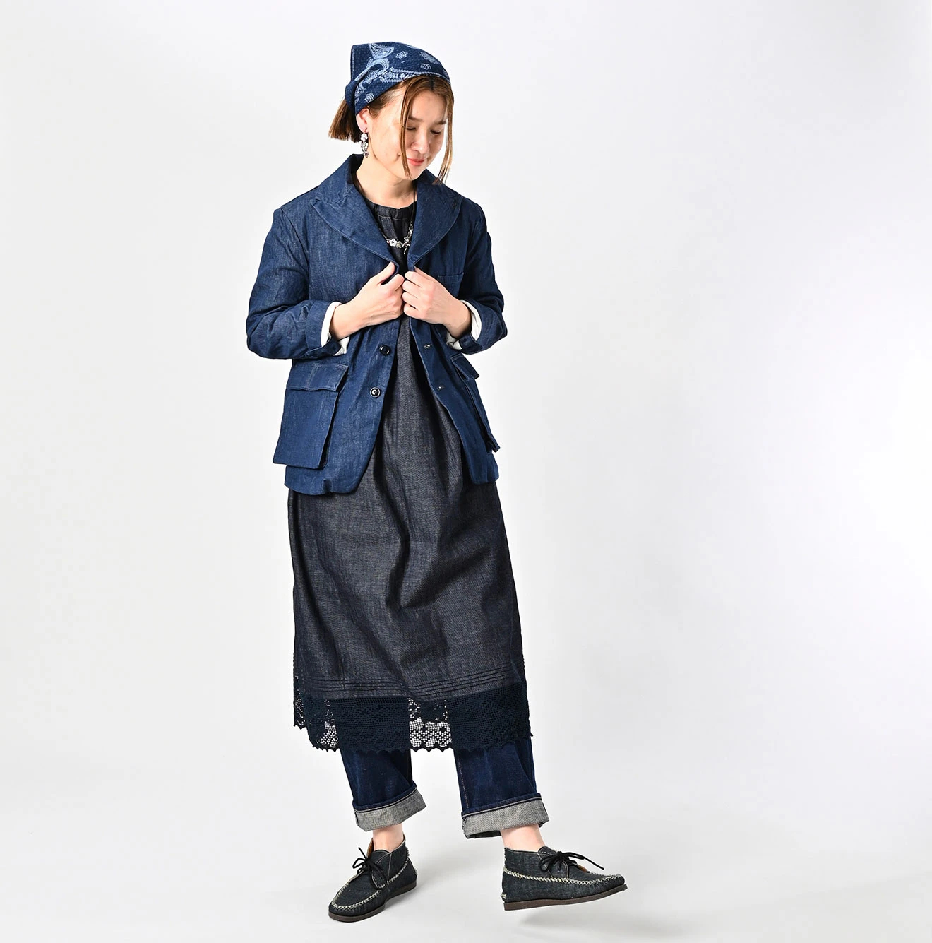 45R(フォーティファイブアール) |モンプデニムの908ジャケッター（濃）