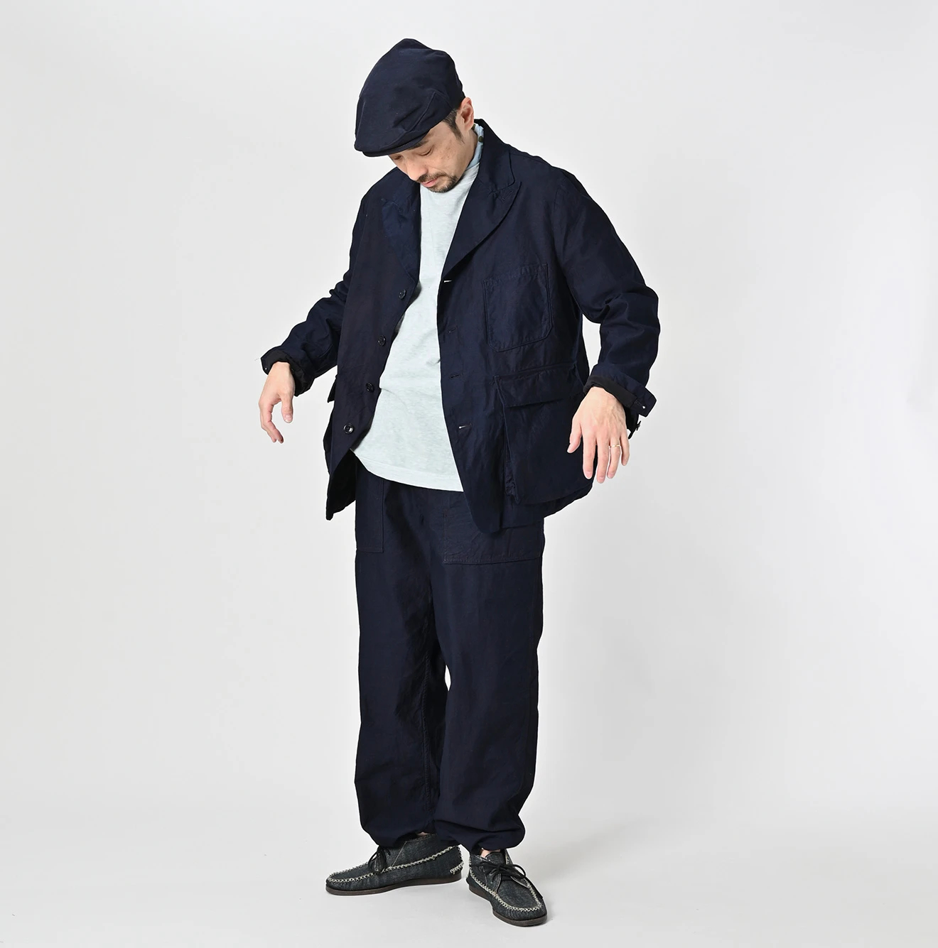 45R(フォーティファイブアール) |薄バックサテンの908ジャケッター（インディゴ）