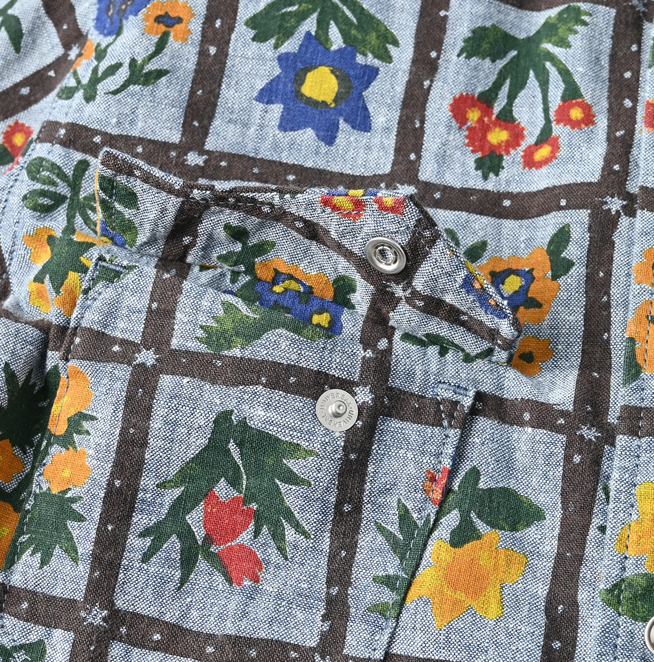 45R(フォーティファイブアール) |ダンガリーインドカディフルールシャンブルプリントの908イースタンシャツ