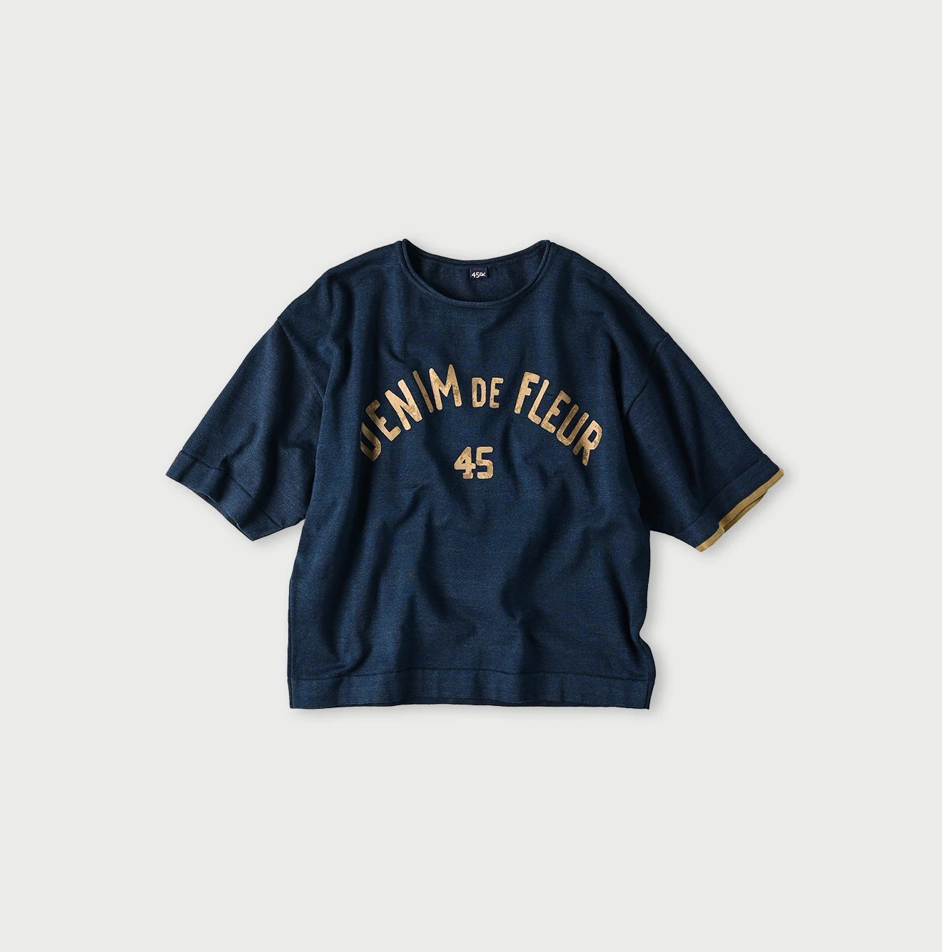 45R(フォーティファイブアール) |ニットソーの908Tシャツ（インディゴ）