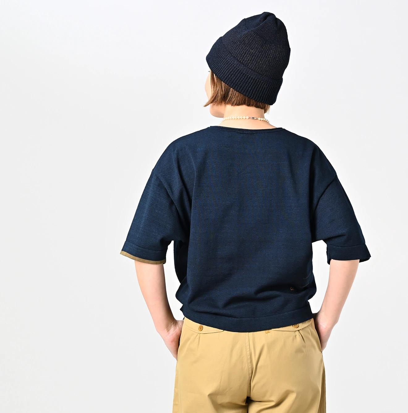 45R(フォーティファイブアール) |ニットソーの908Tシャツ（インディゴ）