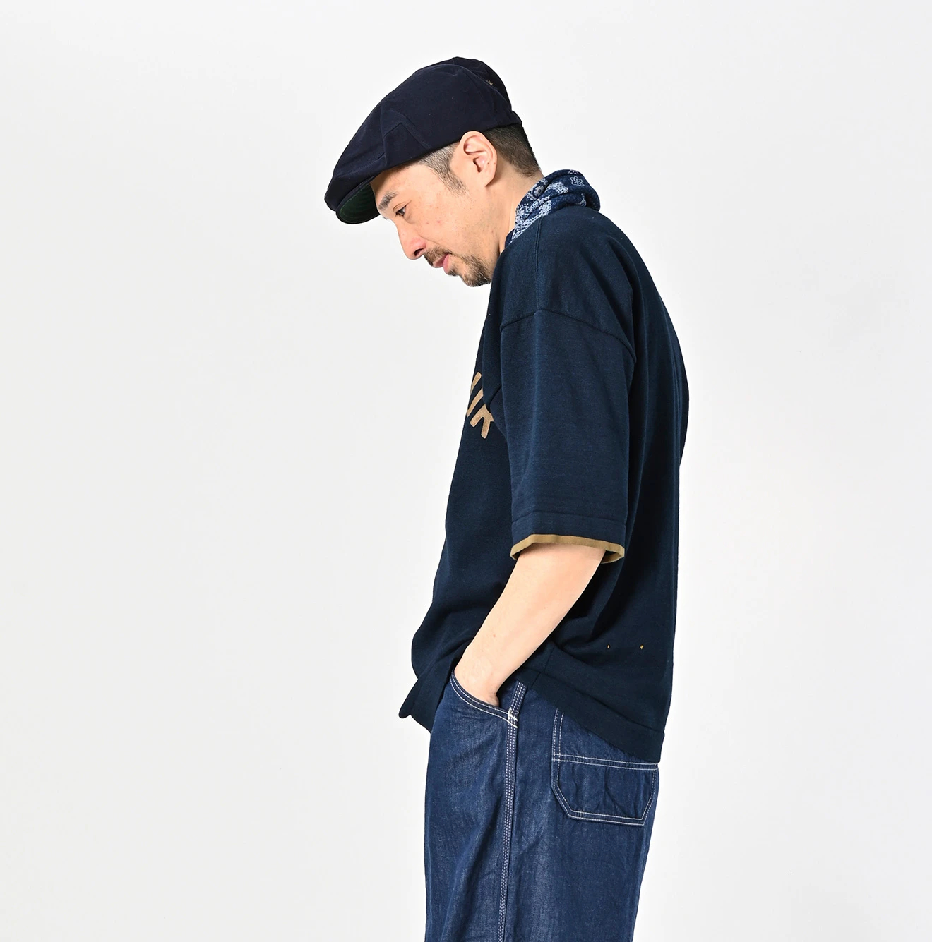 45R(フォーティファイブアール) |ニットソーの908Tシャツ（インディゴ）