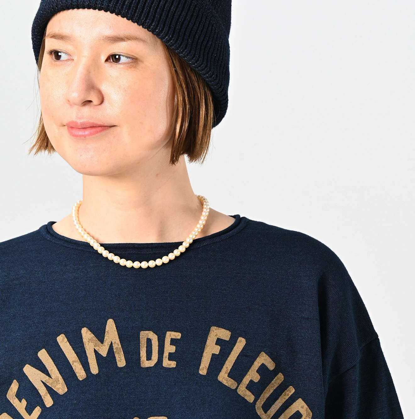 45R(フォーティファイブアール) |ニットソーの908Tシャツ（インディゴ）