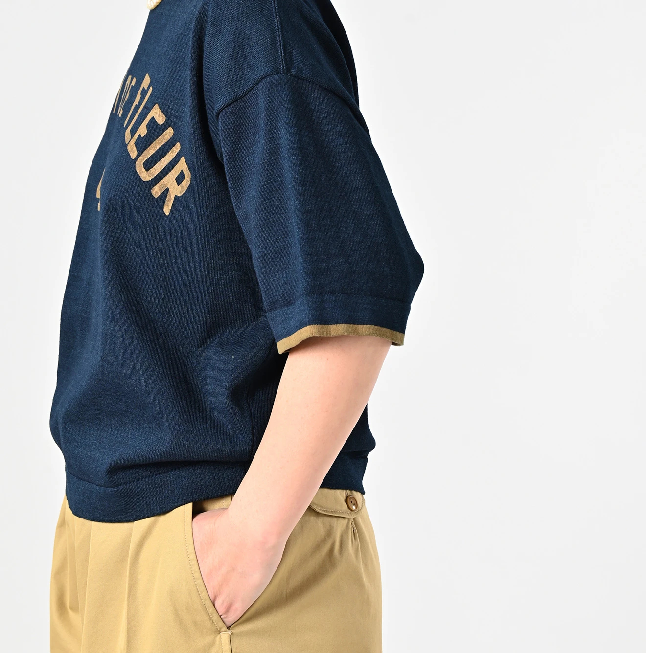 45R(フォーティファイブアール) |ニットソーの908Tシャツ（インディゴ）