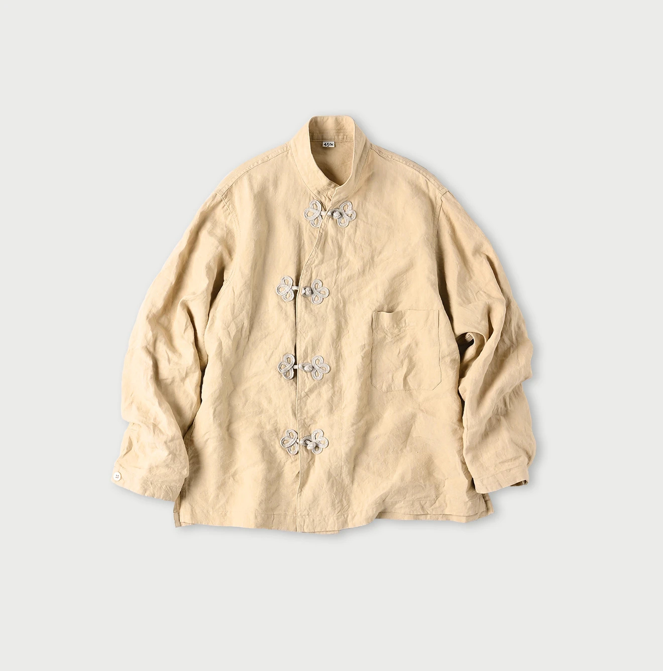 45R(フォーティファイブアール) |インド度詰リネンの908クローバーノットシャツ