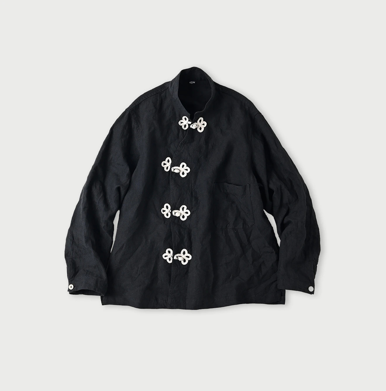 45R(フォーティファイブアール) |インド度詰リネンの908クローバーノットシャツ