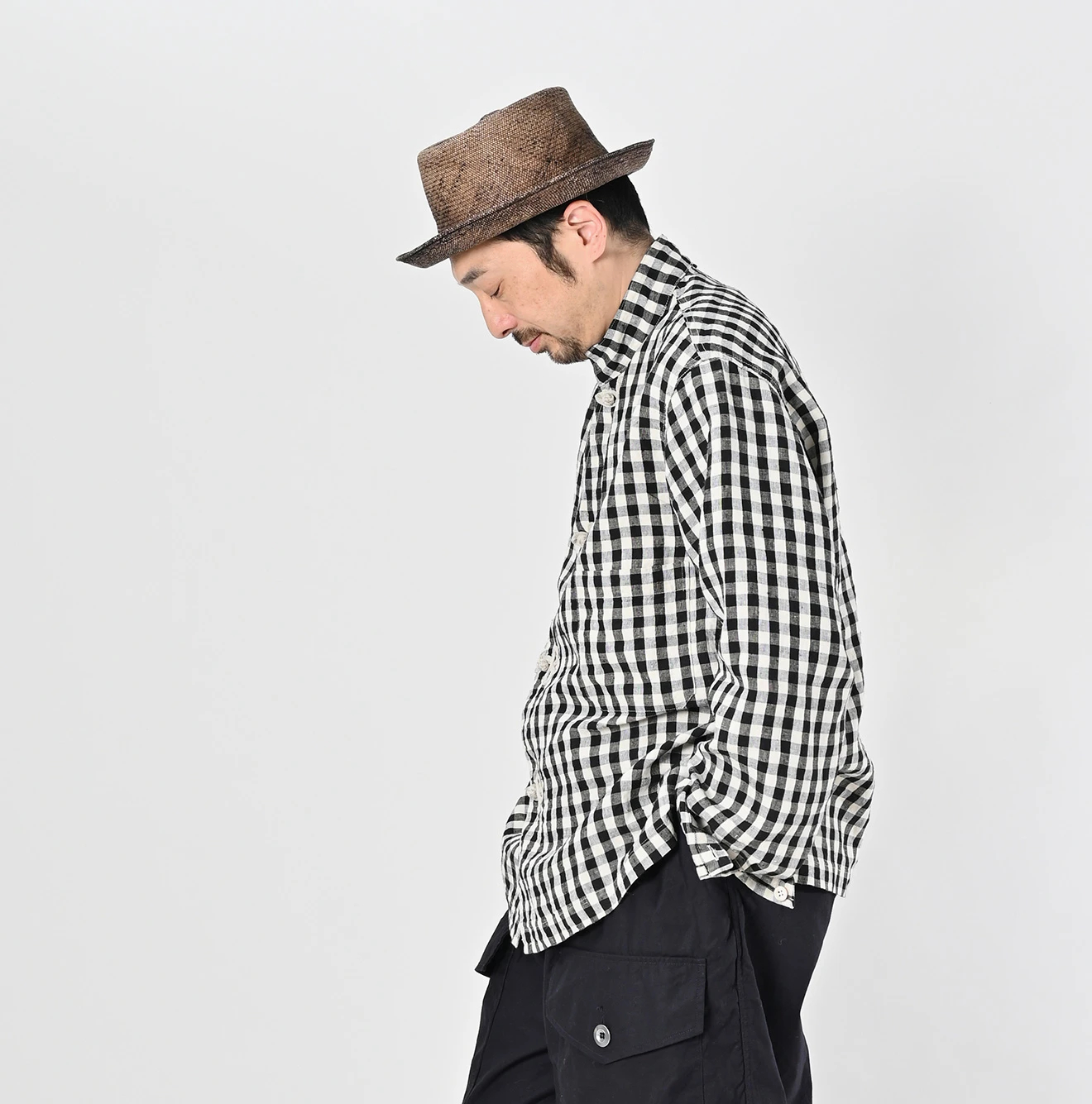 45R(フォーティファイブアール) |インド度詰リネンの908クローバーノットシャツ