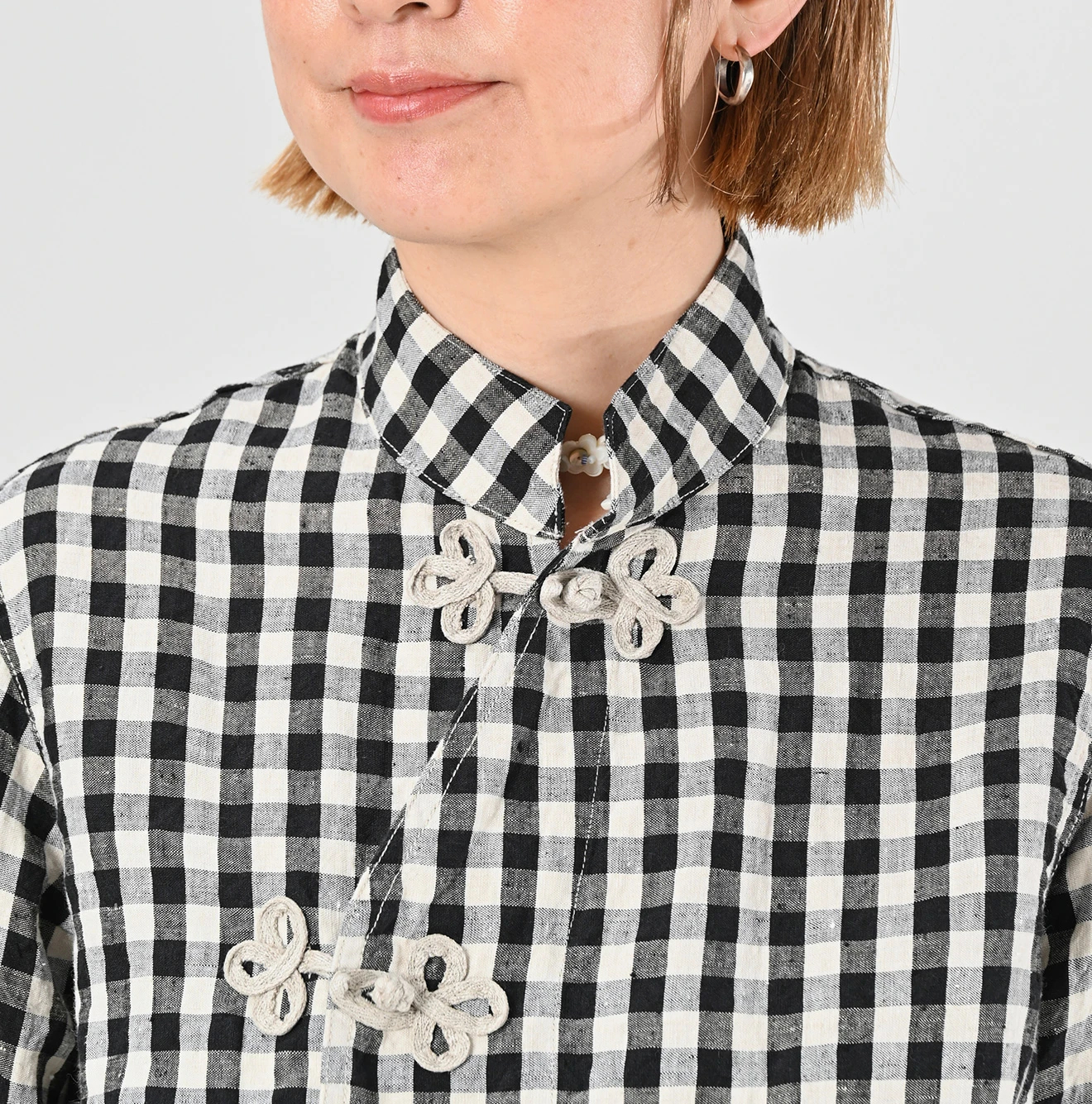 45R(フォーティファイブアール) |インド度詰リネンの908クローバーノットシャツ