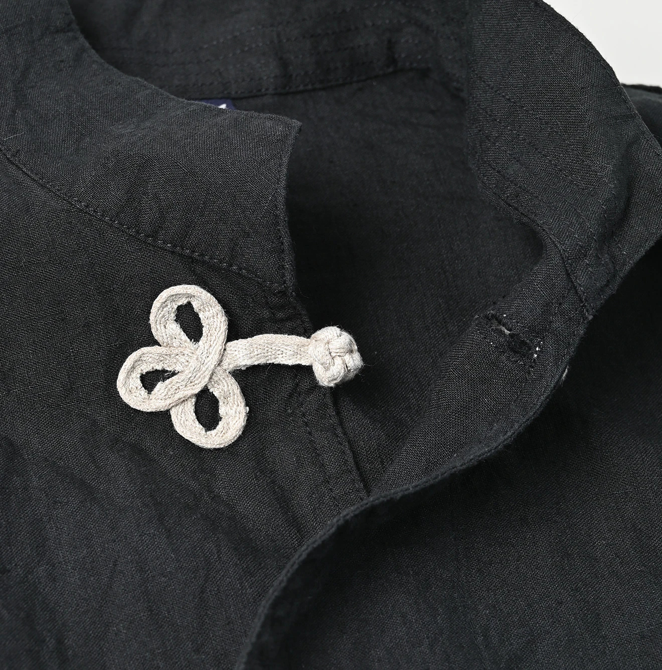 45R(フォーティファイブアール) |インド度詰リネンの908クローバーノットシャツ