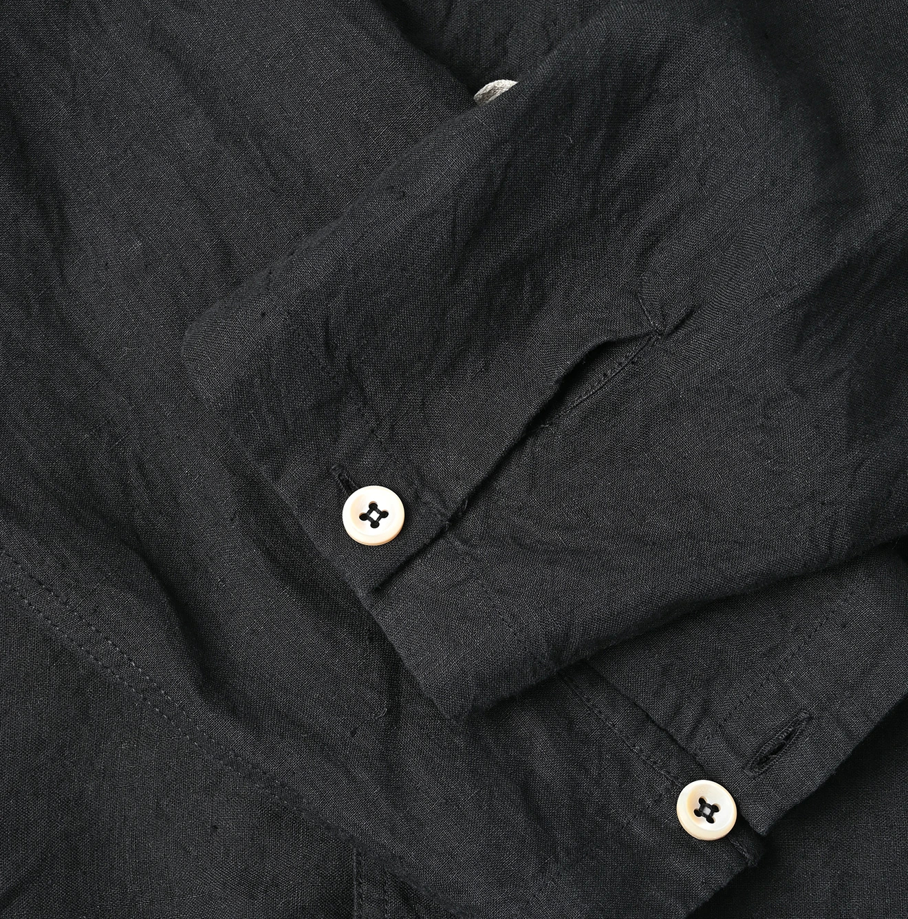 45R(フォーティファイブアール) |インド度詰リネンの908クローバーノットシャツ