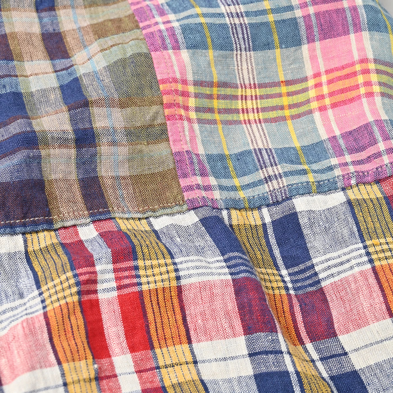 45R(フォーティファイブアール) |インドリネンマドラスの908ローファーシャツ