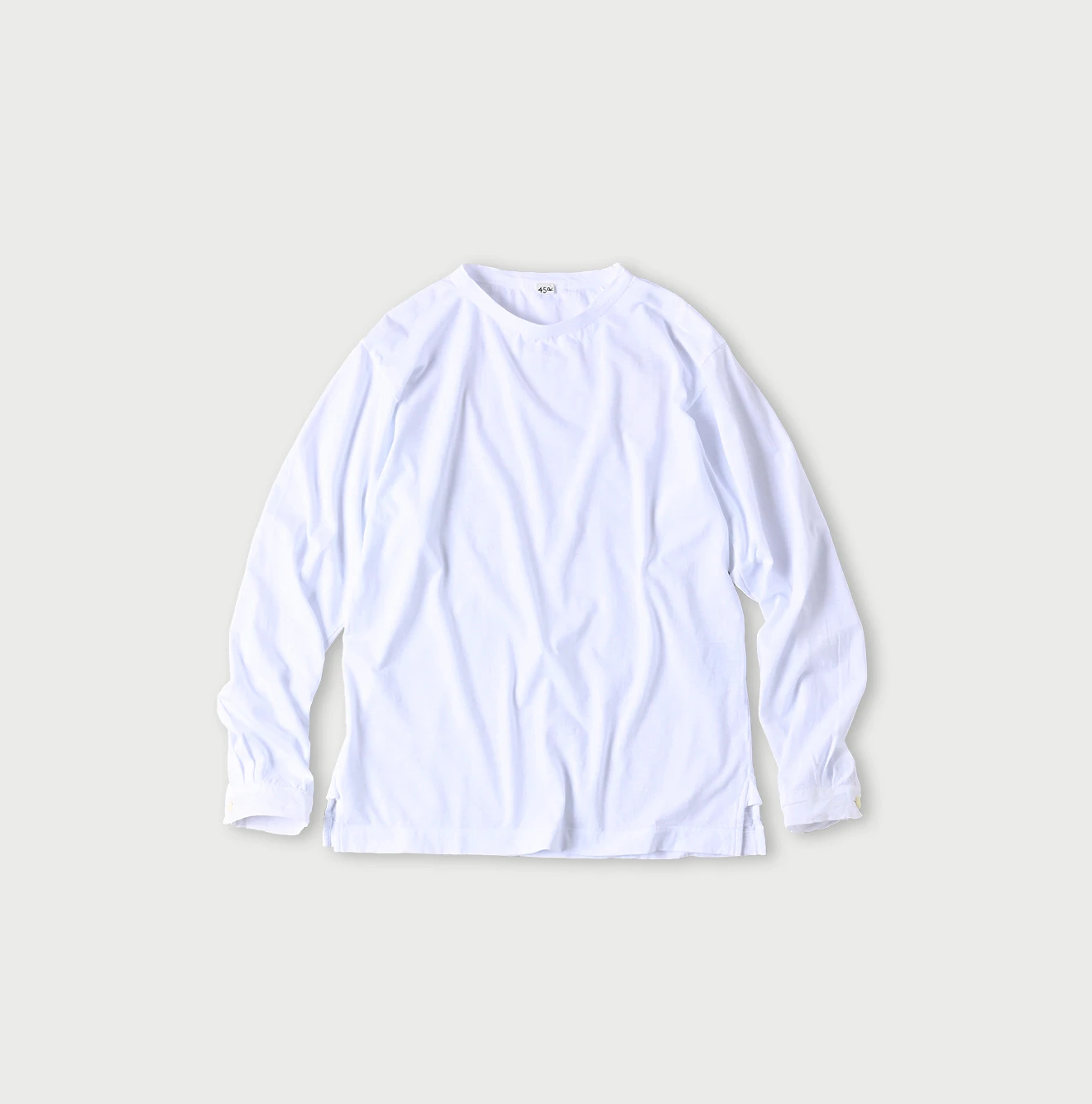 45R(フォーティファイブアール) |スーピマ天竺の90890星長袖Tシャツ