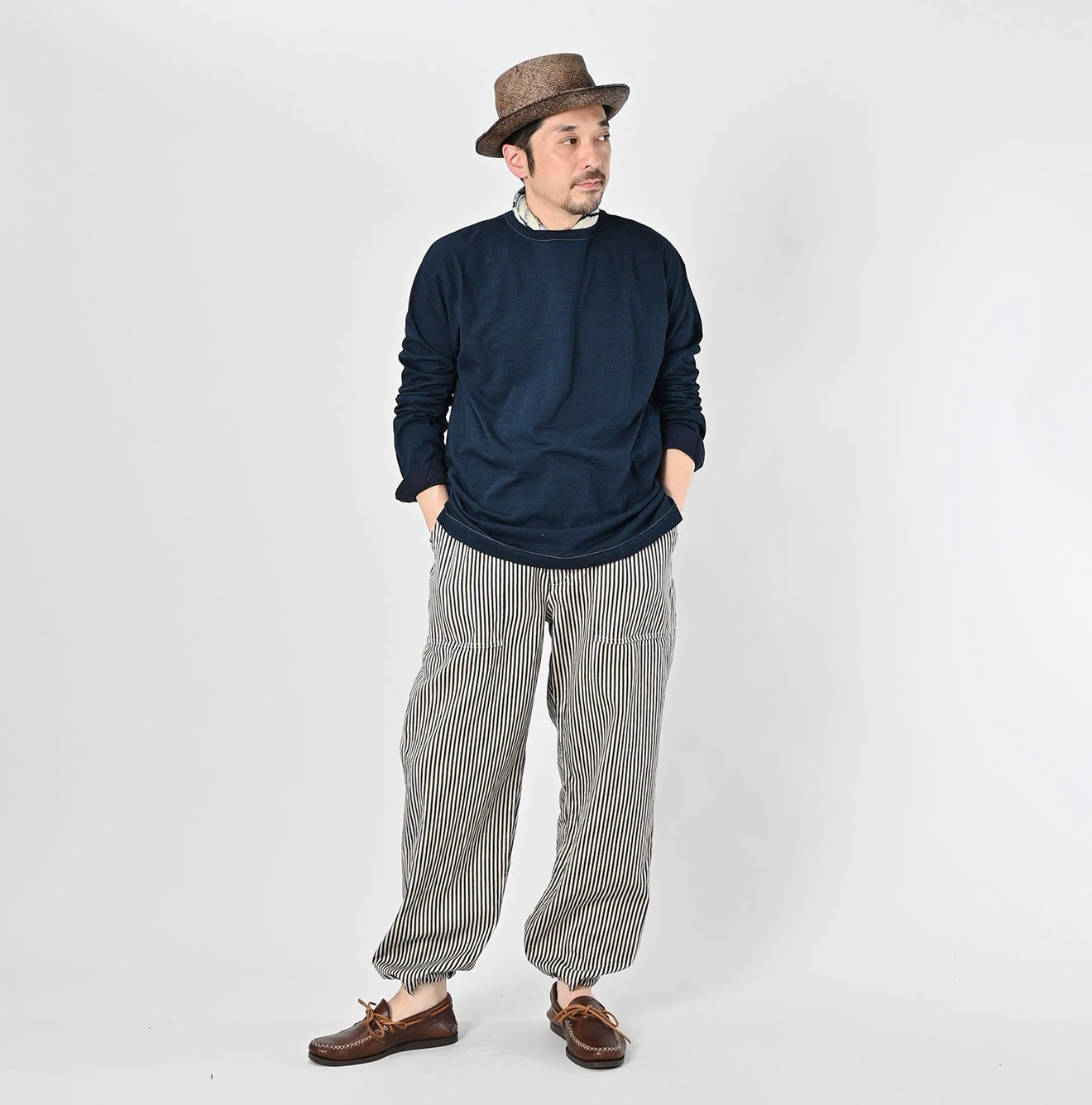 45R（フォーティファイブアール）| スーピマ天竺の90890星長袖Tシャツ