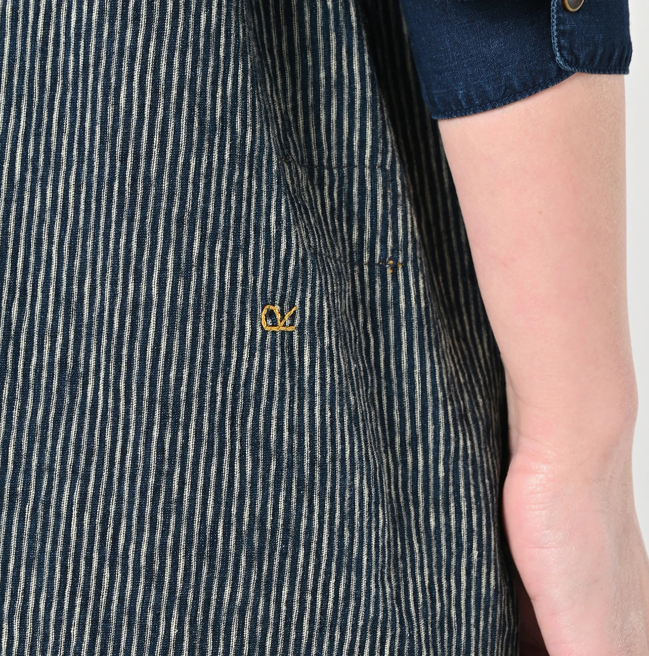 45R(フォーティファイブアール) |ヒッコリー天竺908グランパプルシャツ（インディゴ）