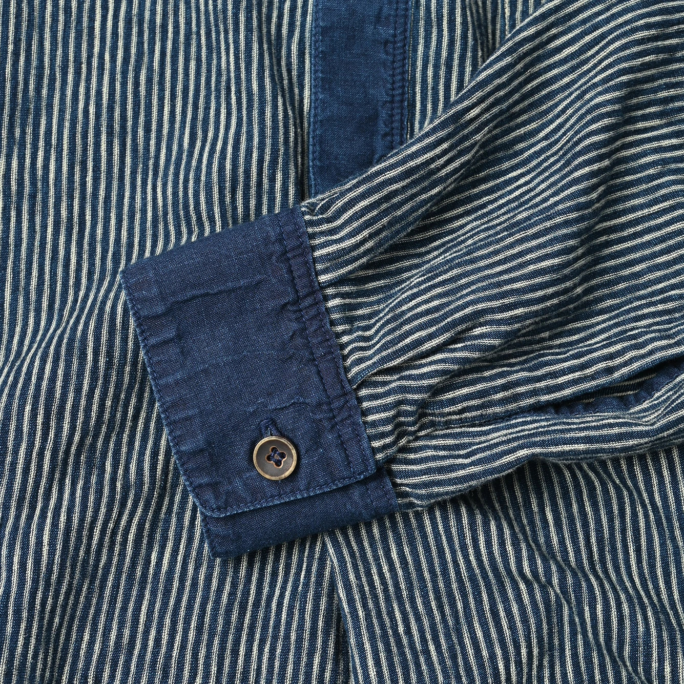 45R(フォーティファイブアール) |ヒッコリー天竺908グランパプルシャツ（インディゴ）