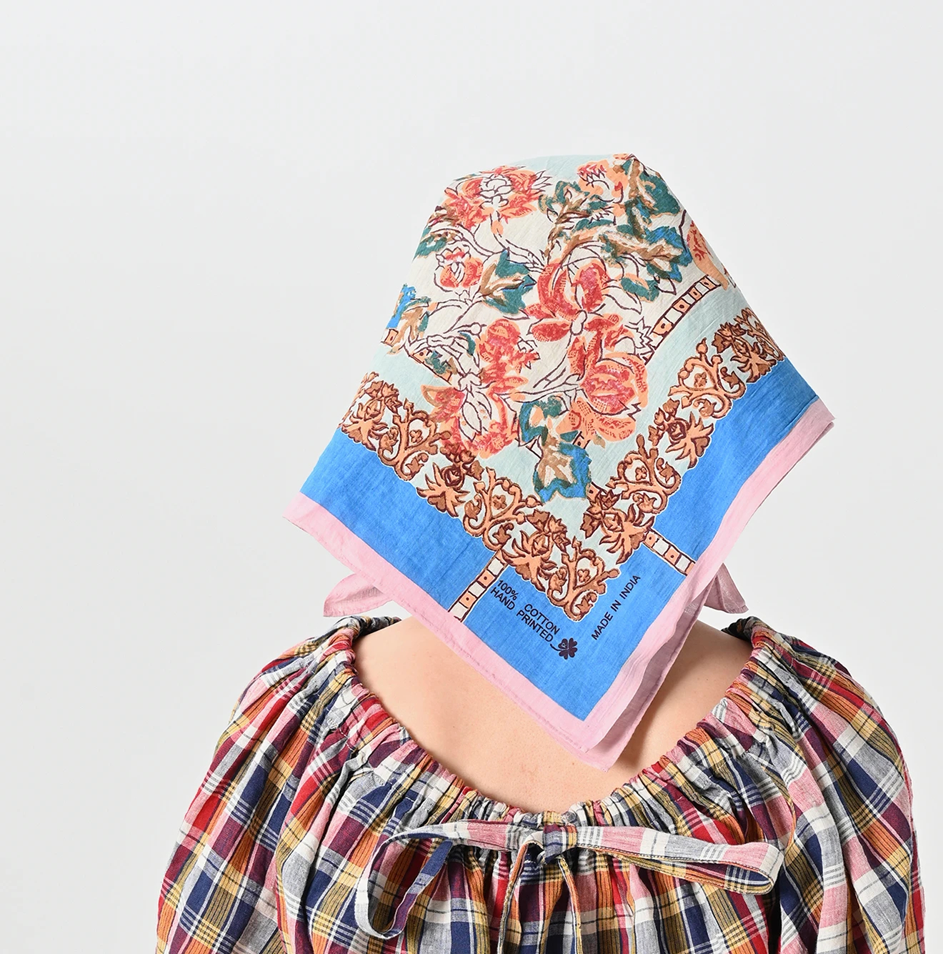 45R(フォーティファイブアール) |インドカディブロックプリントの大きいバンダナ