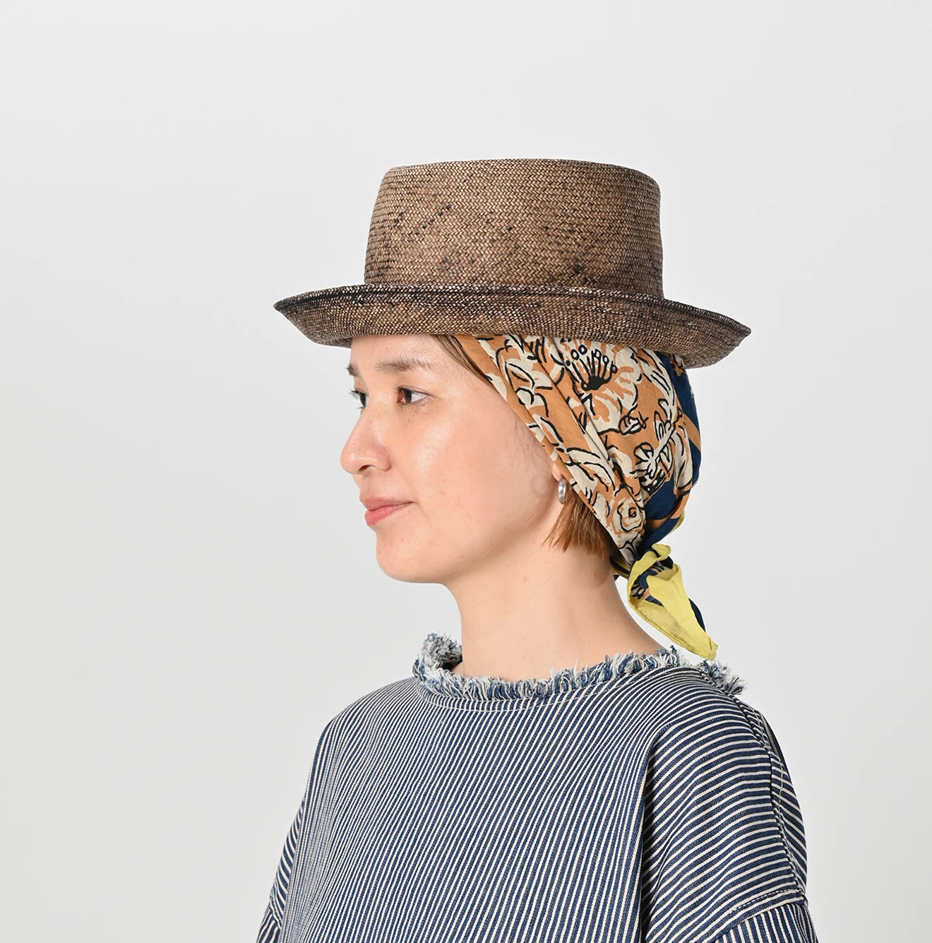 45R(フォーティファイブアール) |インドカディブロックプリントの大きいバンダナ