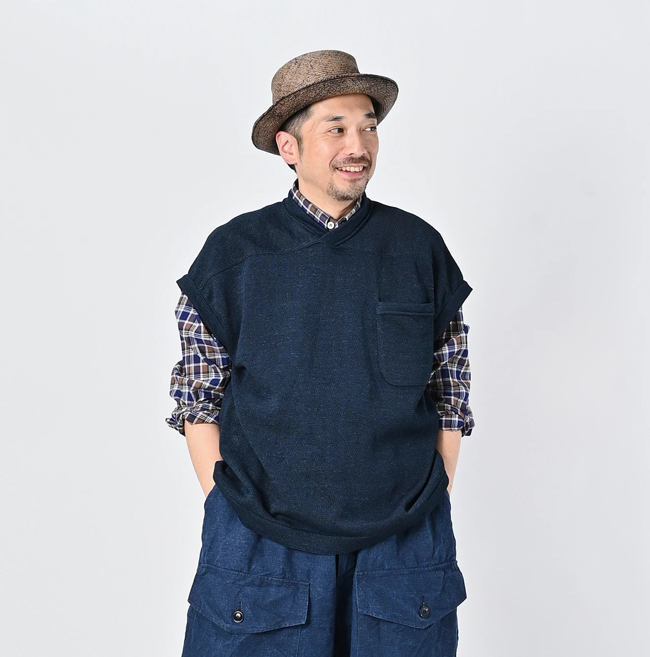 45R(フォーティファイブアール) |ギマニットソーの908オーバーTシャツ（インディゴ）