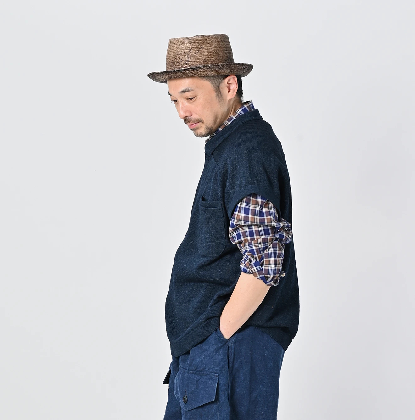 45R(フォーティファイブアール) |ギマニットソーの908オーバーTシャツ（インディゴ）