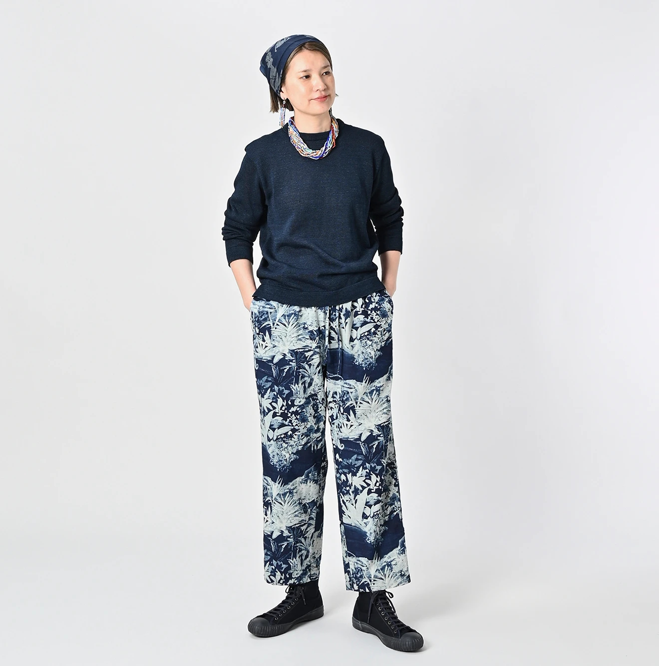 45R(フォーティファイブアール) |ギマニットソーの908長袖Tシャツ（インディゴ）