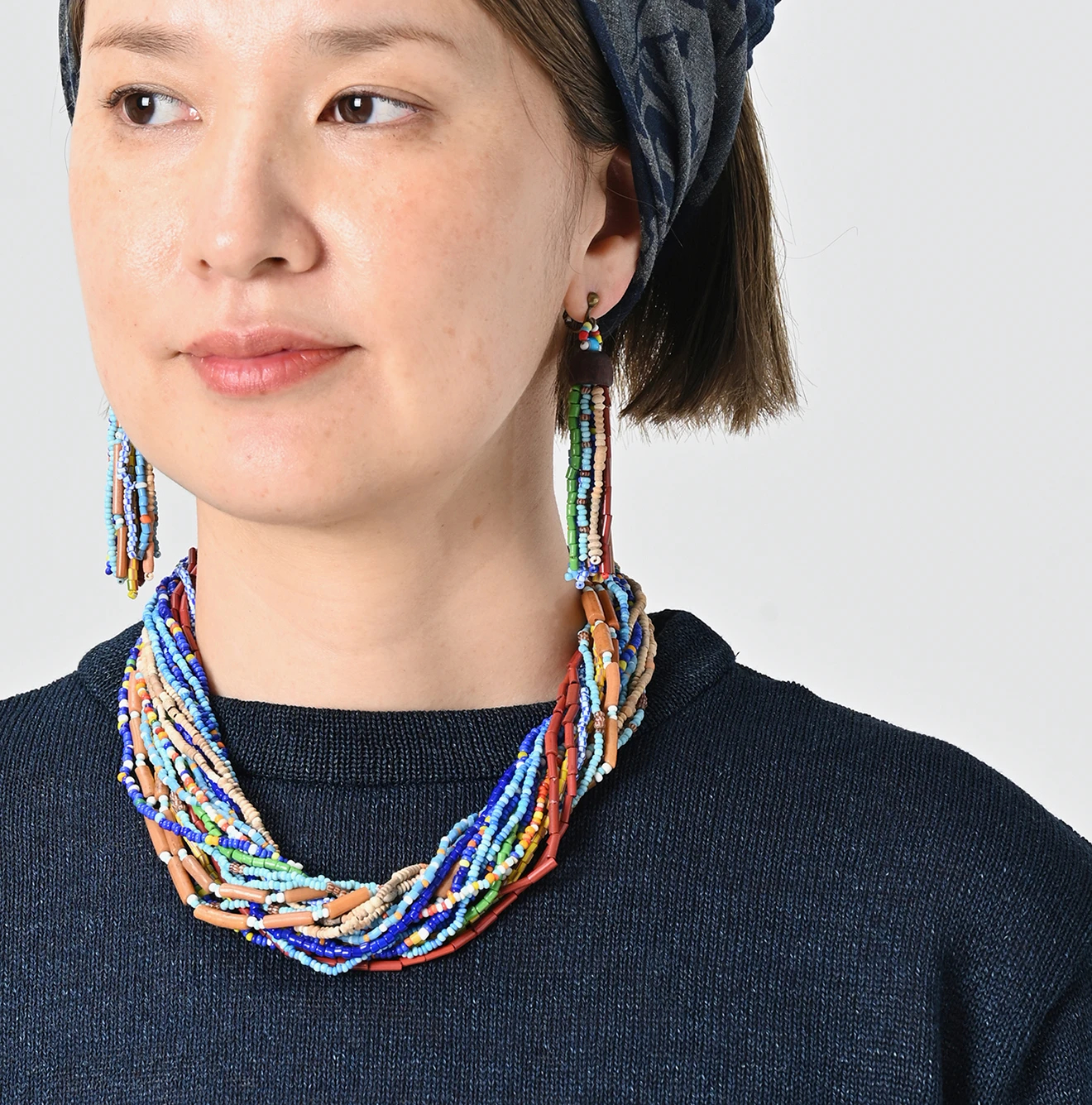 45R(フォーティファイブアール) |ギマニットソーの908長袖Tシャツ（インディゴ）