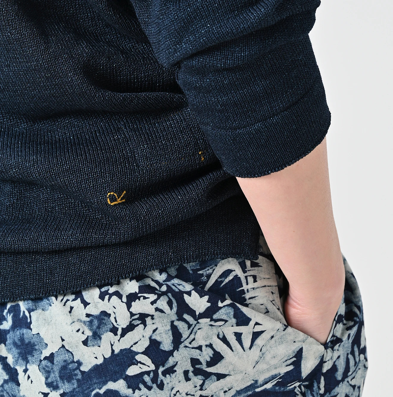 45R(フォーティファイブアール) |ギマニットソーの908長袖Tシャツ（インディゴ）