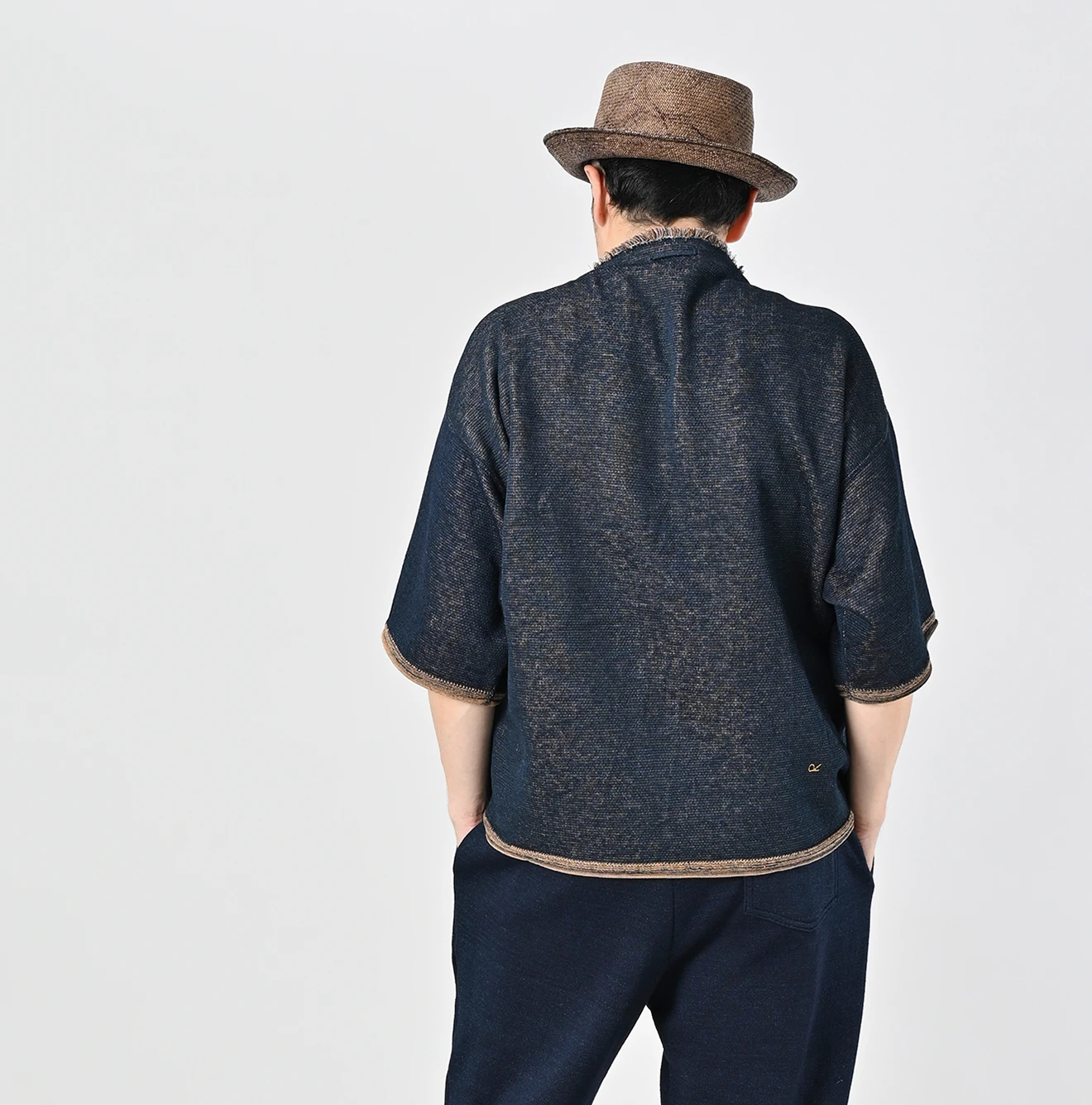 45R(フォーティファイブアール) |サーフフラガールジャカードの908アウターTシャツ（インディゴ）