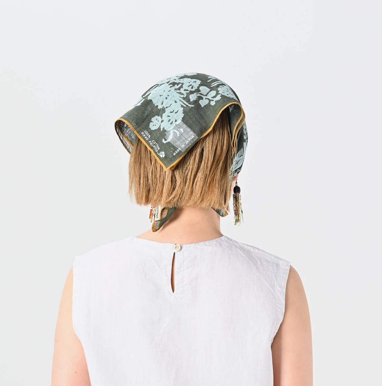 45R(フォーティファイブアール) |ロータスプリントのガーゼバンダナ