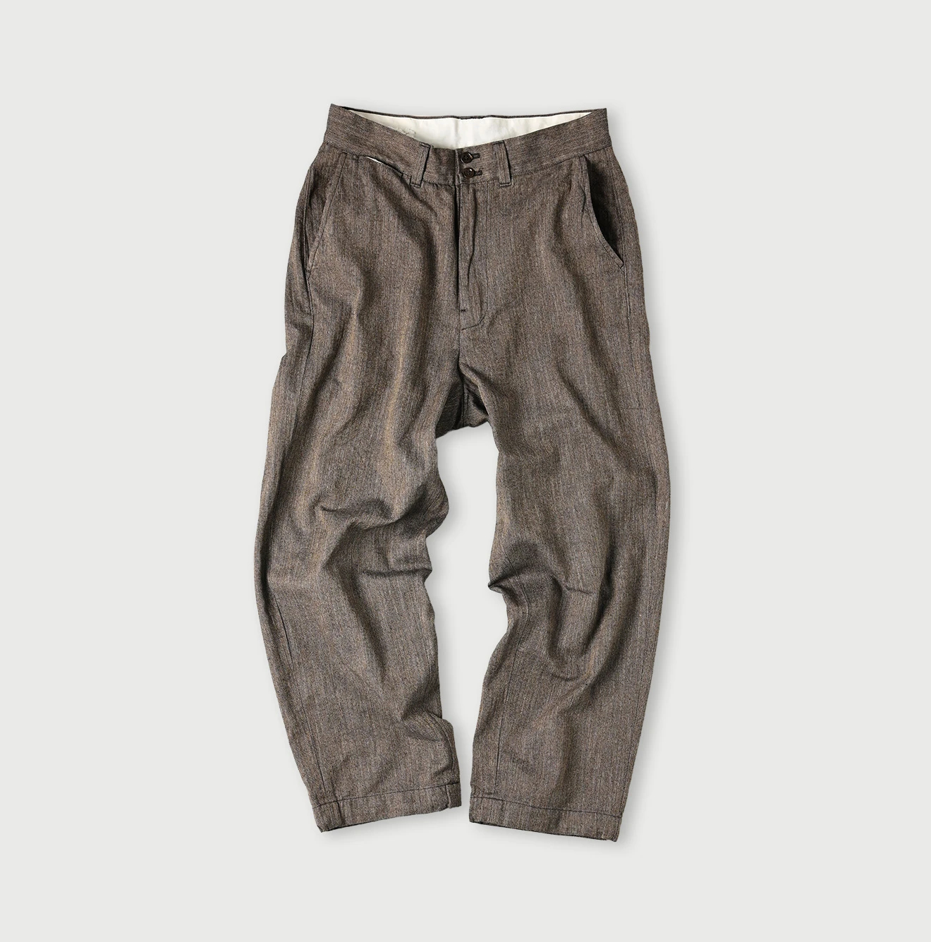 45R(フォーティファイブアール) |ミニヘリンボンコットンツイードの908ニームパンツ（インディゴ）