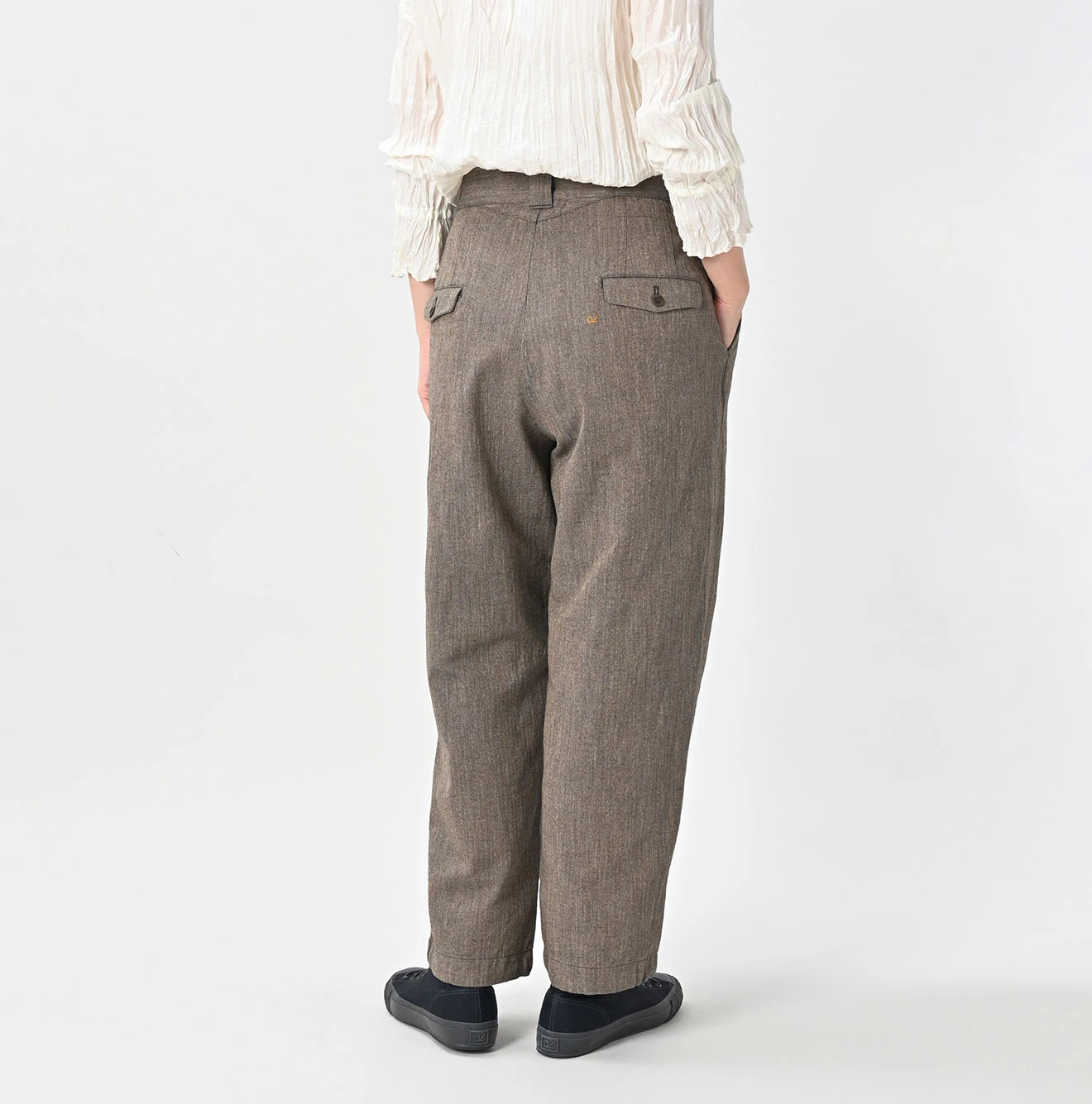 45R(フォーティファイブアール) |ミニヘリンボンコットンツイードの908ニームパンツ（インディゴ）