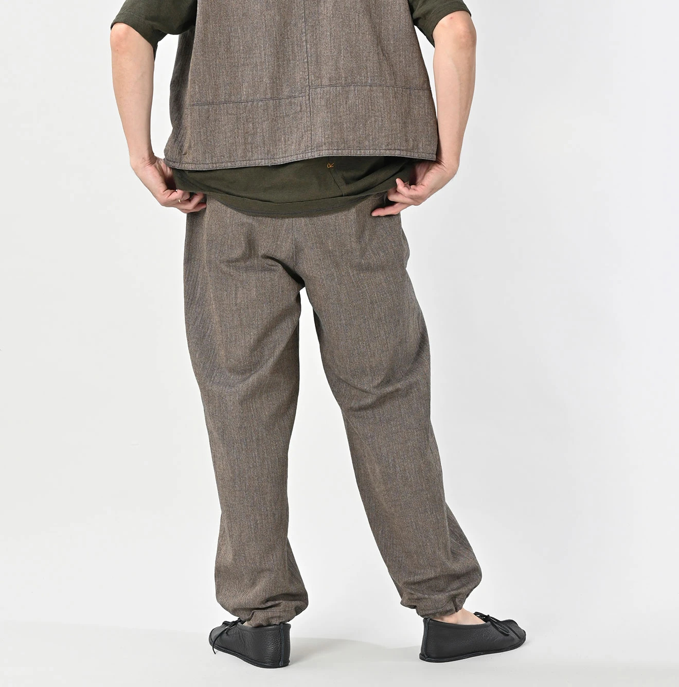 45R(フォーティファイブアール) |ミニヘリンボンコットンツイードの908ニームパンツ（インディゴ）