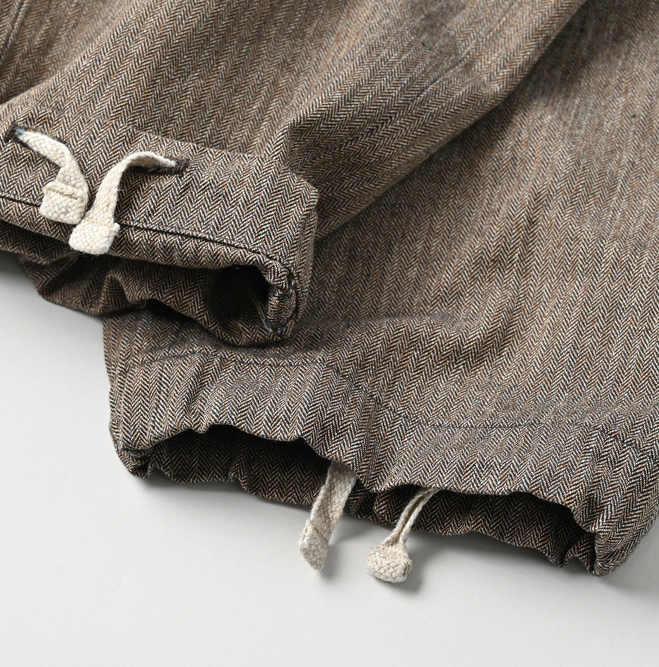 45R(フォーティファイブアール) |ミニヘリンボンコットンツイードの908ニームパンツ（インディゴ）