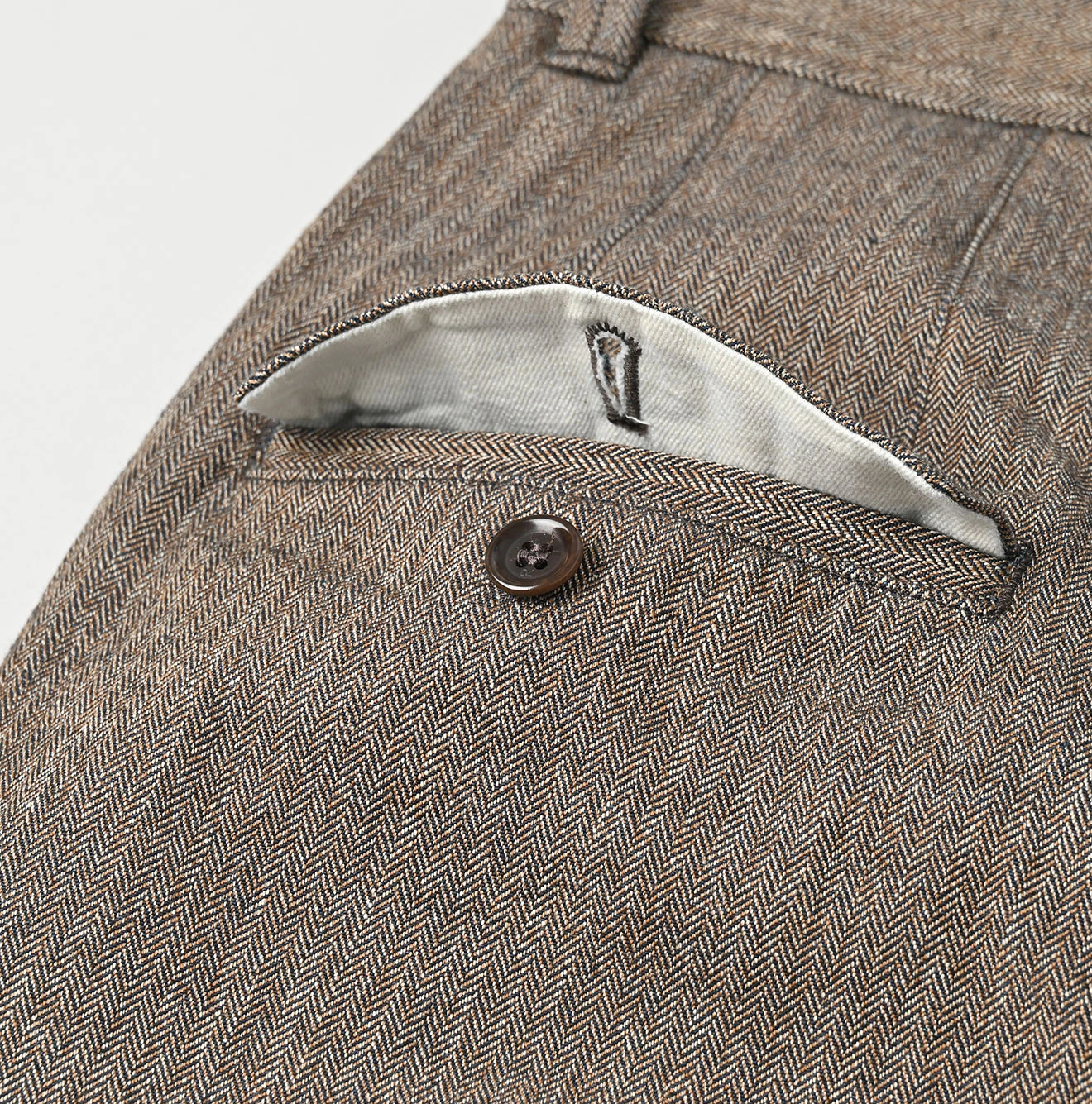 45R(フォーティファイブアール) |ミニヘリンボンコットンツイードの908ニームパンツ（インディゴ）