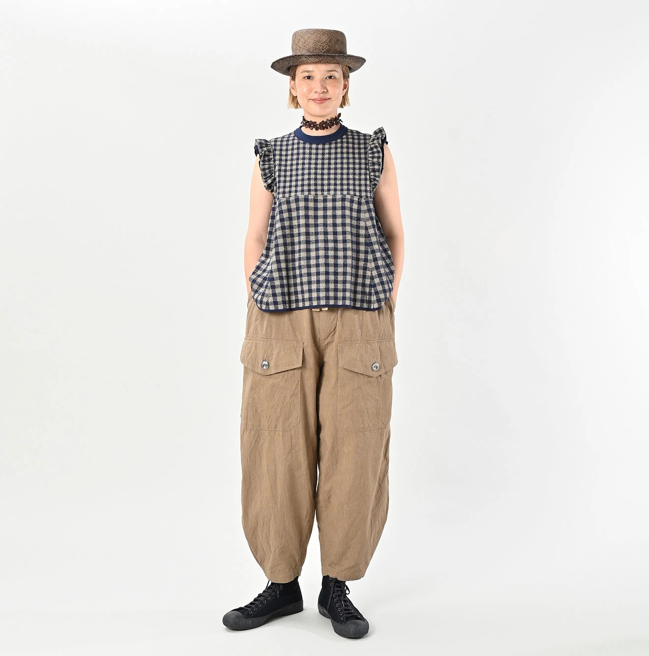 45R(フォーティファイブアール) |撚杢平の908テントパンツ