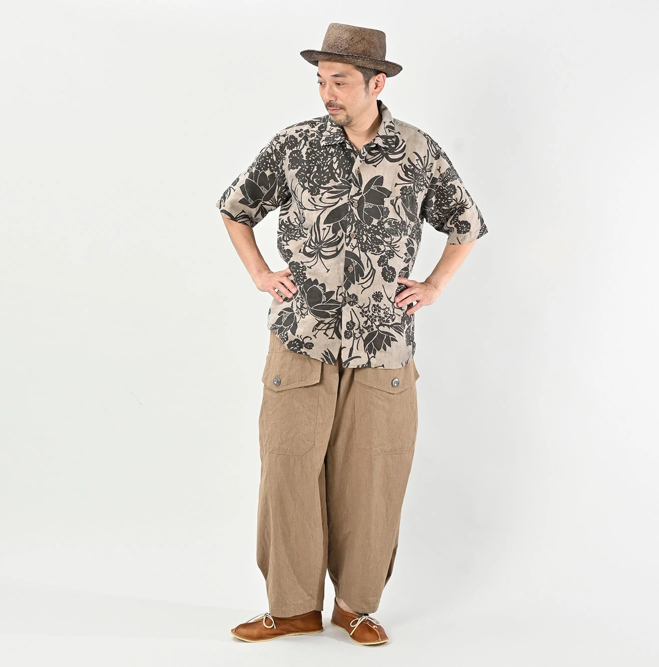 45R(フォーティファイブアール) |撚杢平の908テントパンツ