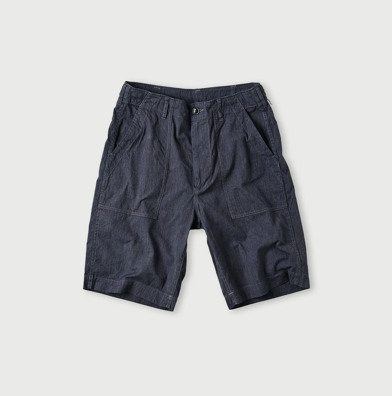 45R(フォーティファイブアール) |撚杢平の908ベイカーショートパンツ（インディゴ）
