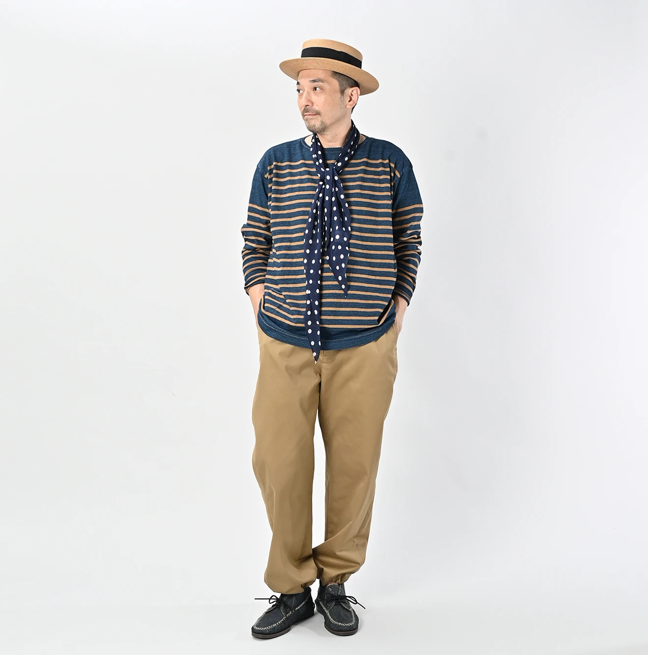 45R(フォーティファイブアール) |バスクの908シャツ（サイズ3～5・影色納戸）