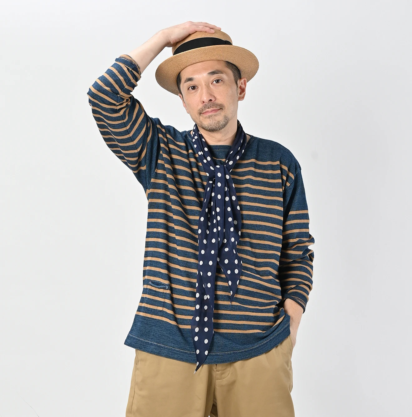 45R(フォーティファイブアール) |バスクの908シャツ（サイズ3～5・影色納戸）