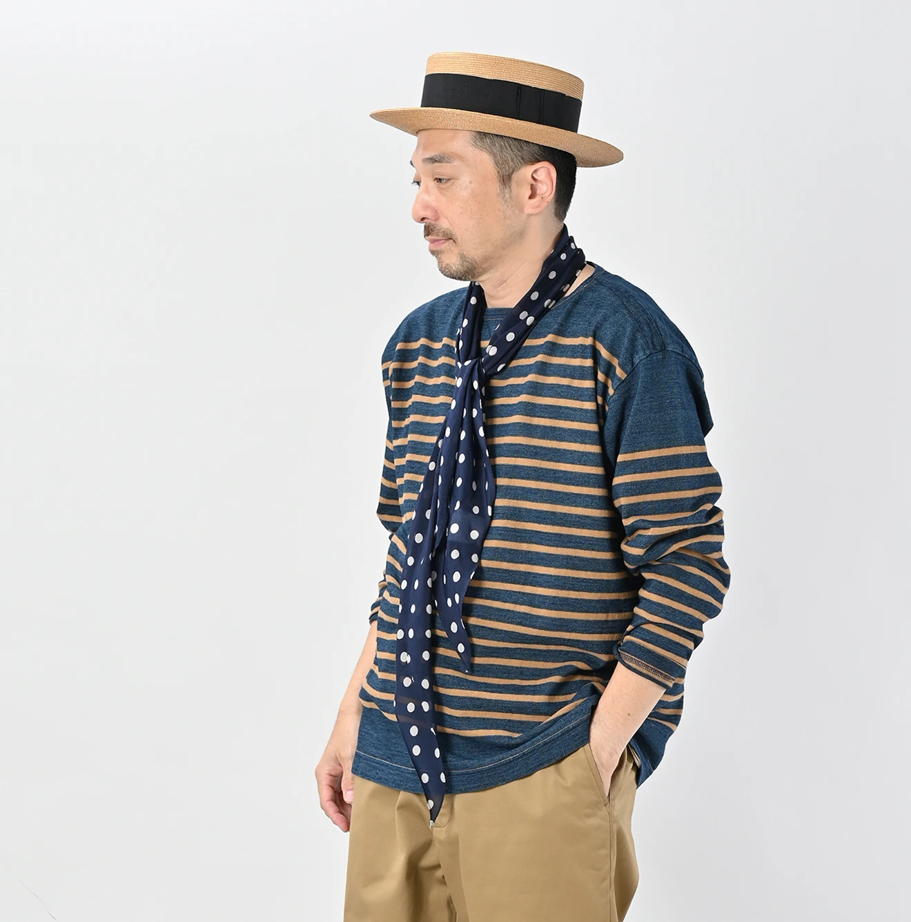 45R(フォーティファイブアール) |バスクの908シャツ（サイズ3～5・影色納戸）