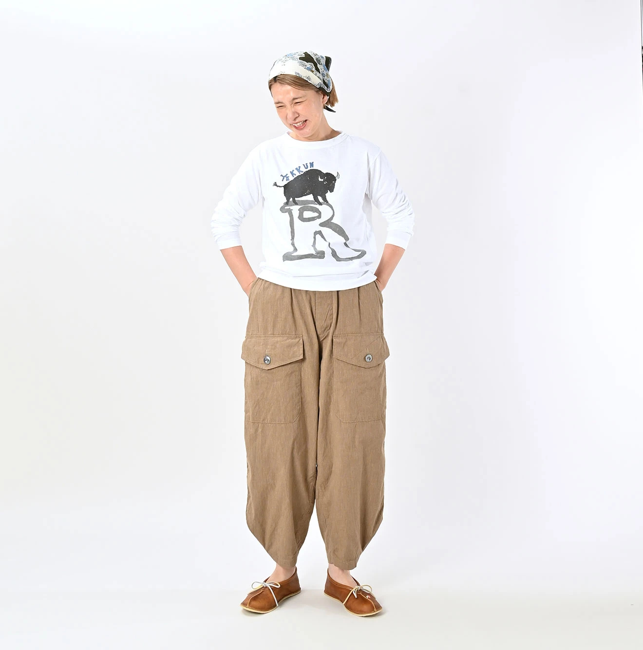 45R☆ペーペーくんベタッチプリントの908Tシャツ 45R（フォーティ