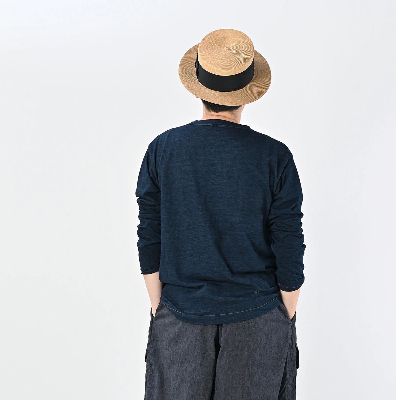 45R(フォーティファイブアール) |ヤックんべタッチプリントの908Tシャツ（インディゴ）