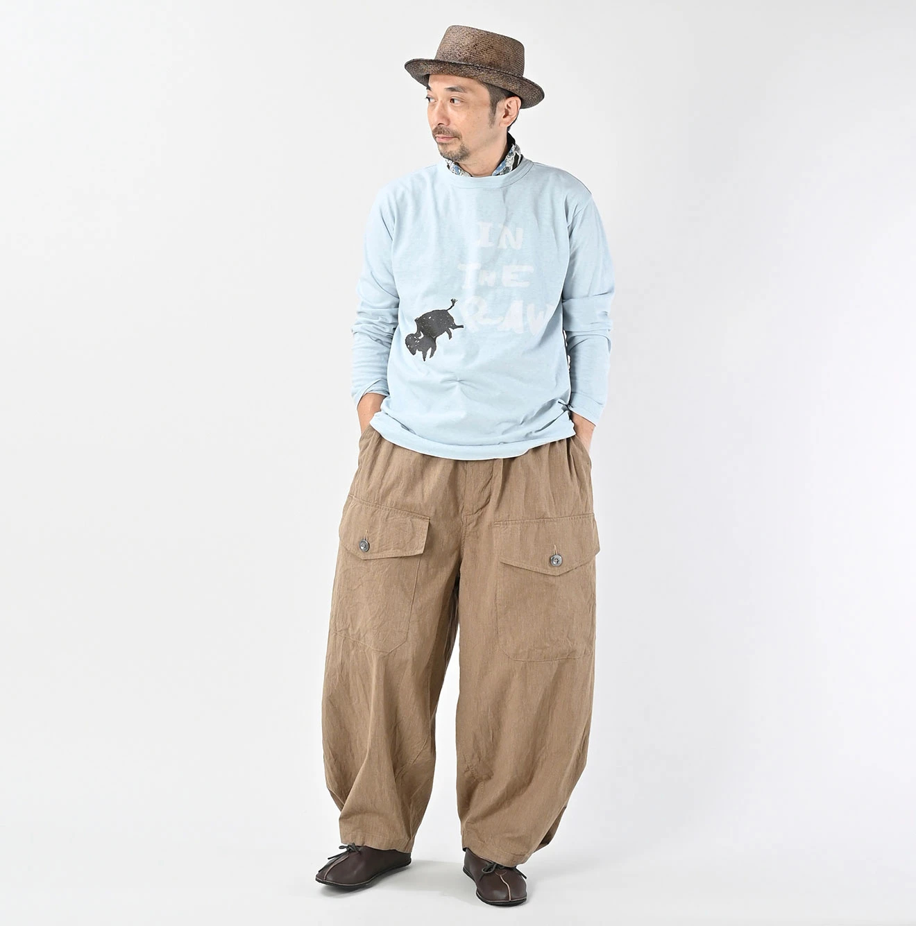 45R(フォーティファイブアール) |IN THE RAWベタッチプリントの908Tシャツ