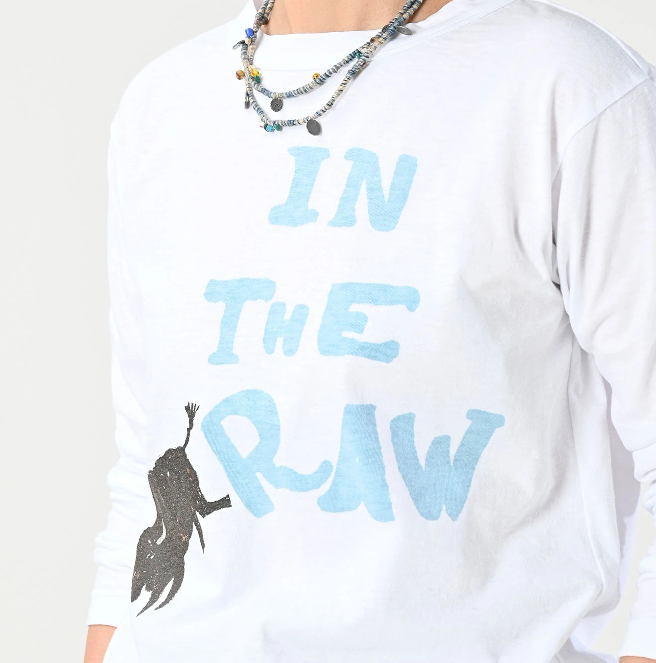 45R(フォーティファイブアール) |IN THE RAWベタッチプリントの908Tシャツ