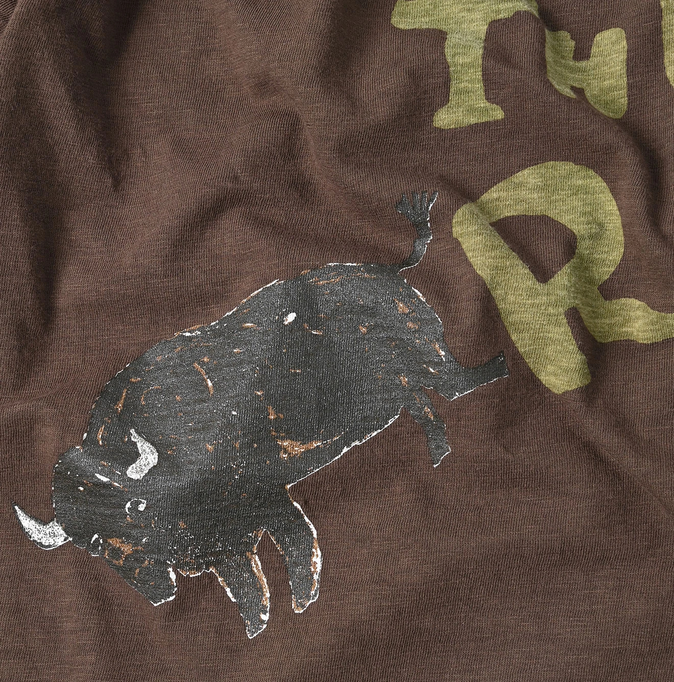 45R(フォーティファイブアール) |IN THE RAWベタッチプリントの908Tシャツ