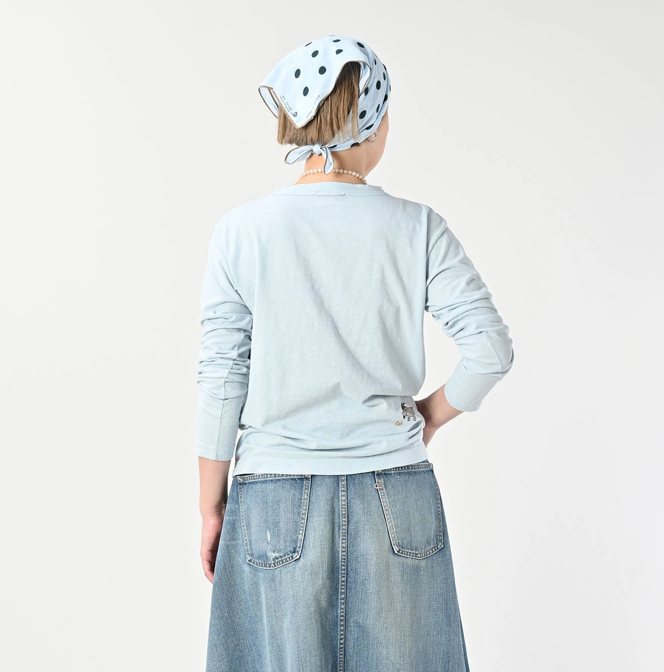 45R(フォーティファイブアール) |ゴートンくん刺繍の908Tシャツ