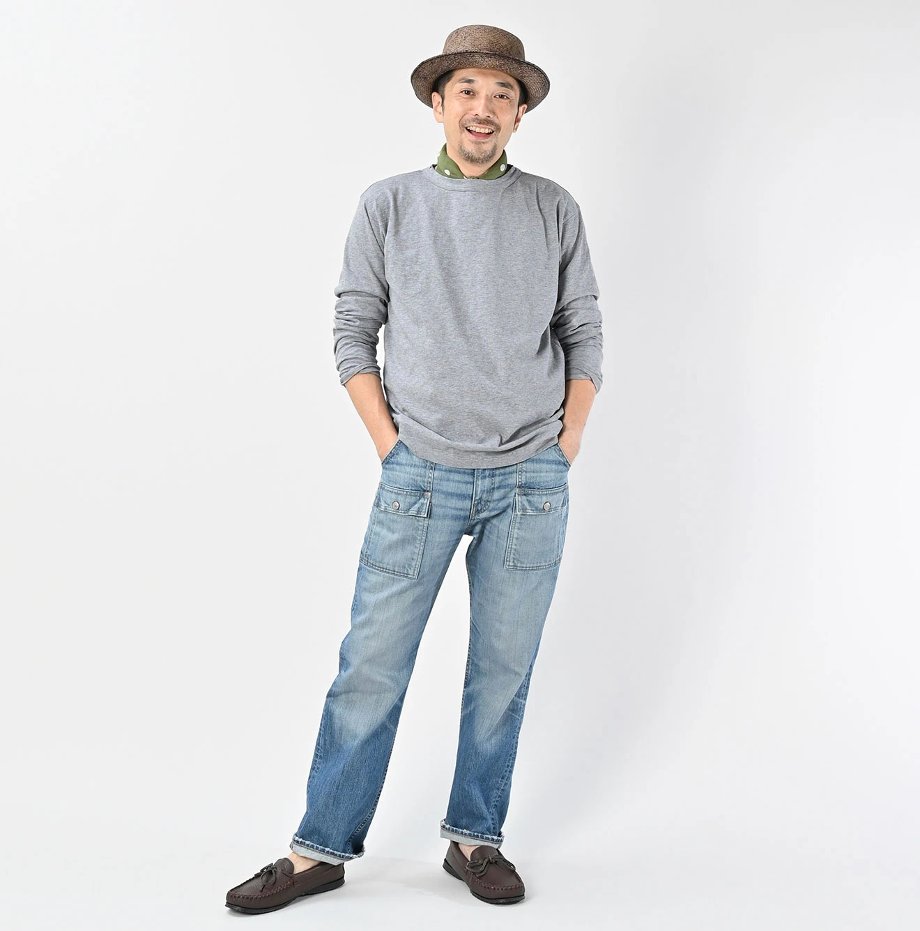 45R（フォーティファイブアール）| ゴートンくん刺繍の908Tシャツ