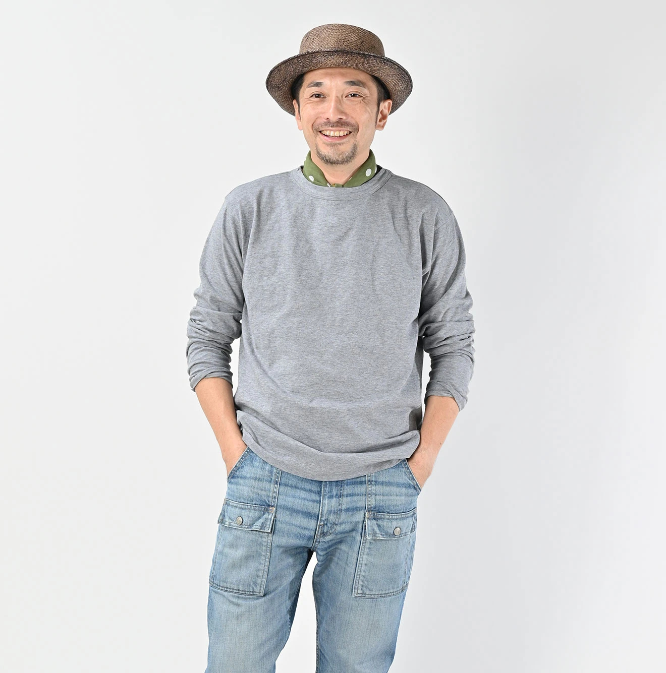 45R（フォーティファイブアール）| ゴートンくん刺繍の908Tシャツ